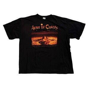 Alice In Chains Dirt Album Graphic T-Shirt Mens 2XL Black Tee Styled Premium 90s